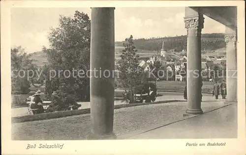 Bad Salzschlirf Partie am Badehotel Kat. Bad Salzschlirf