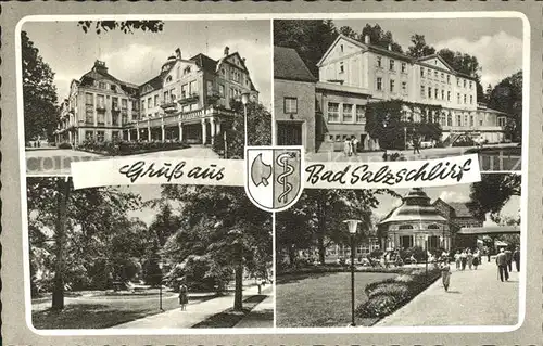 Bad Salzschlirf Hotel Badehof Kurpark Promenade Kat. Bad Salzschlirf