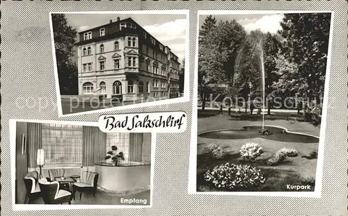 Bad Salzschlirf Hotel Kaiserhof Empfang Kurpark Kat. Bad Salzschlirf