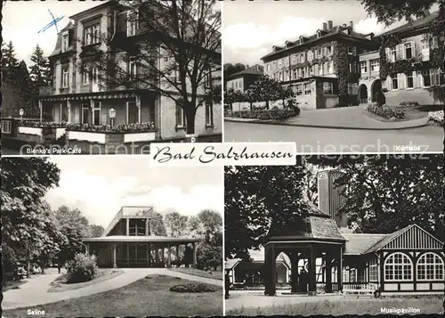 Bad Salzhausen Bienkos Park Cafe Kurhaus Musikpavillon Saline Kat. Nidda
