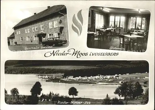 Nieder Moos Gasthaus zur Post See Kat. Freiensteinau