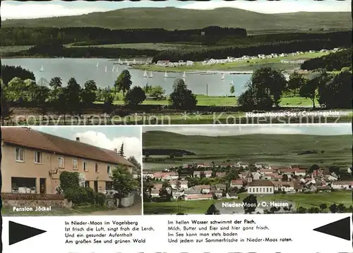 Nieder Moos Panorama See Campingplatz Pension Joeckel Kat. Freiensteinau