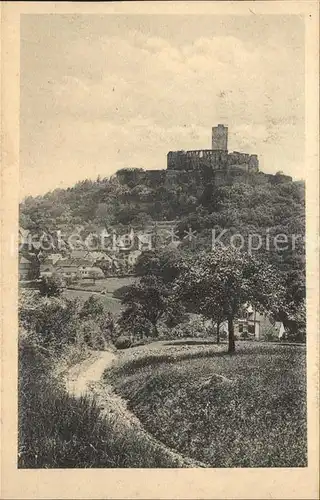 Koenigstein Taunus Blick zur Burgruine Kat. Koenigstein im Taunus