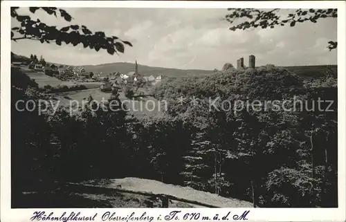 Oberreifenberg Panorama Burg Ruine Kat. Schmitten