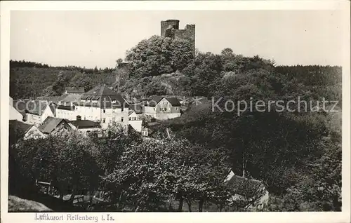 Reifenberg Taunus Blick zur Burg Ruine Kat. Schmitten