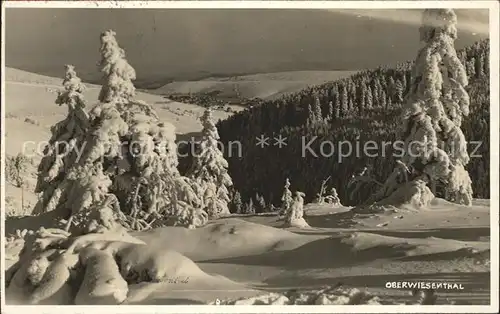 Oberwiesenthal Erzgebirge Winterpanorama Kat. Oberwiesenthal