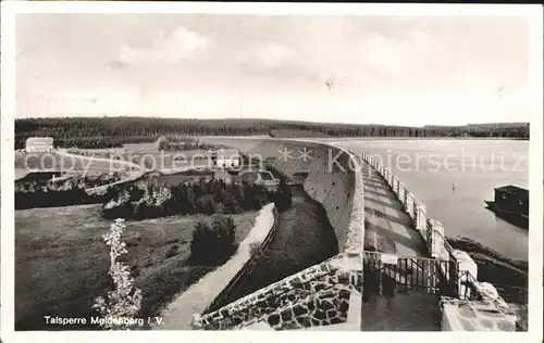 Muldenberg Vogtland Talsperre Staumauer Kat. Schoeneck Vogtland