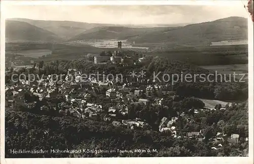 Koenigstein Taunus Panorama Heilklimatischer Hoehenkurort Burgruine Kat. Koenigstein im Taunus