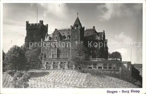 Bingen Rhein Burg Klopp Kat. Bingen am Rhein