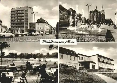 Muehlhausen Thueringen Hotel Stadt Muehlhausen Wilhelm Pieck Platz Am Schwanenteich Haus des Handwerks Kat. Muehlhausen Thueringen