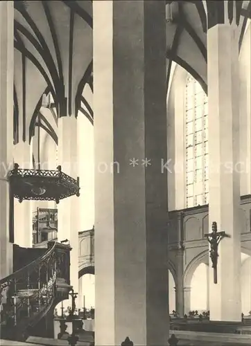 Leipzig Thomaskirche Inneres Kanzel Kat. Leipzig