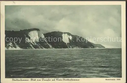 Stubbenkammer Ruegen Blick auf Klein Stubbenkammer Kat. Sassnitz