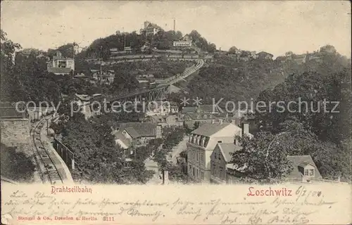 Loschwitz Drahtseilbahn Kat. Dresden