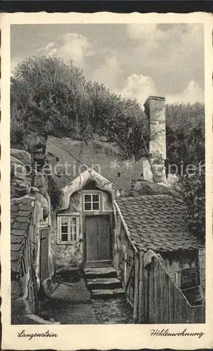 Langenstein Harz Hoehlenwohnung Kat. Langenstein Harz