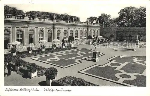 Weilburg Schlossgarten Terrasse Luftkurort Kat. Weilburg Lahn