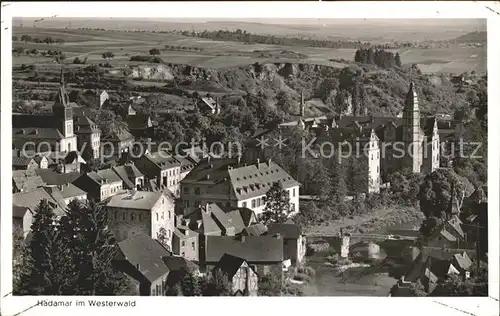 Hadamar Westerwald Ansicht mit Schloss Kat. Hadamar