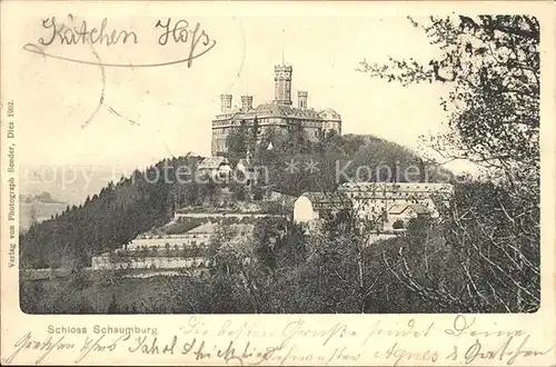 Balduinstein Schloss Schaumburg Lahntal Kat. Balduinstein