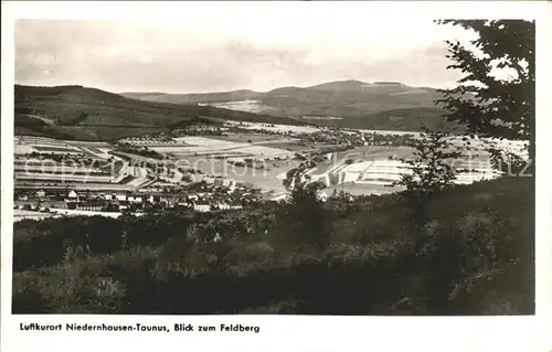 Niedernhausen Taunus Panorama Blick zum Feldberg Luftkurort Kat. Niedernhausen