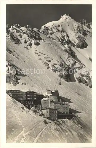 Zugspitze Bayerische Zugspitzbahn Schneefernerhaus Gipfelbahn Kat. Garmisch Partenkirchen