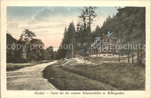 Oberhof Thueringen Untere Schweizerhuette Silbergraben Kat. Oberhof Thueringen