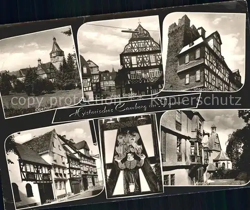 Camberg Bad Historische Stadt Fachwerkhaus Tor Kneippbad Kat. Bad Camberg