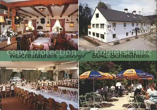 Schleissheim Oberschleissheim Waldrestaurant Bergl Terrasse Kat. Oberschleissheim