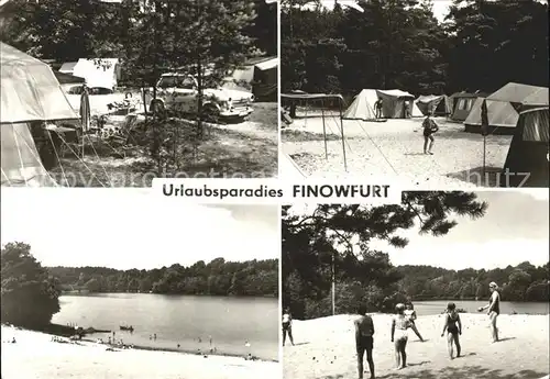 Finowfurt Urlaubsparadies Campingplatz See Strand Kat. Schorfheide