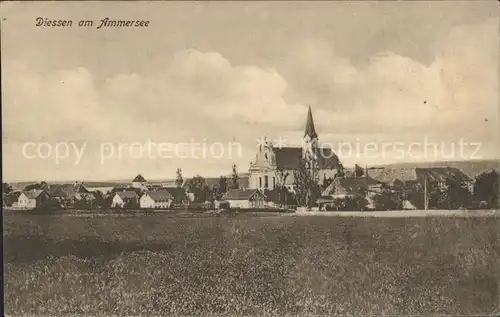 Diessen Ammersee Ortsansicht mit Kirche Kat. Diessen a.Ammersee