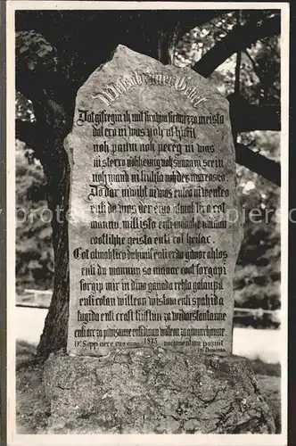 Wessobrunn Weilheimer Gebet Steinplatte Kat. Wessobrunn