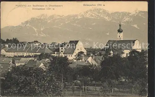 Murnau mit Herzogstand und Heimgarten Kat. Murnau a.Staffelsee