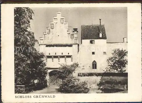 Muenchen Schloss Gruenwald Kat. Muenchen