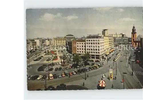 Frankfurt Main Rossmarkt Panorama Kat. Frankfurt am Main