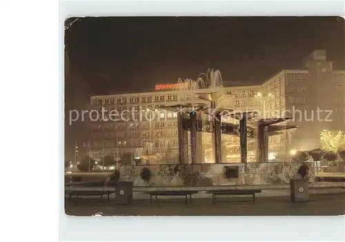 Berlin Alexanderplatz bei Nacht Kat. Berlin