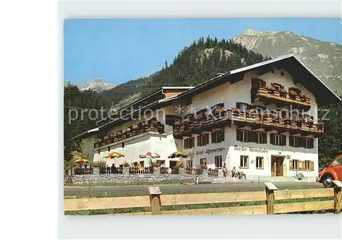 Elbigenalp Hotel Alpenrose Terrasse Kat. Elbigenalp Lechtal Tirol