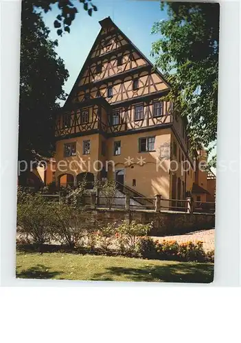 Dinkelsbuehl Historisches Museum Rueckfront im Spitalhof Kat. Dinkelsbuehl