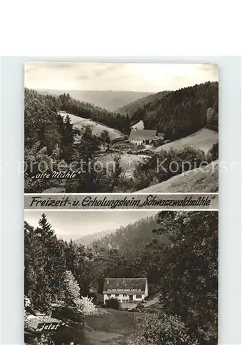 Besenfeld Schwarzwaldmuehle alt und jetzt Kat. Seewald
