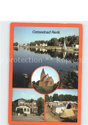 Rerik Ostseebad Am Salzhaff Kirche Rat der Stadt Cafe Zeltplatz Kat. Ostseebad Rerik