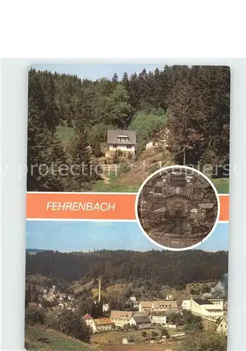 Fehrenbach Thueringer Wald Eselsgrund Werraquelle Ortsansicht Kat. Masserberg