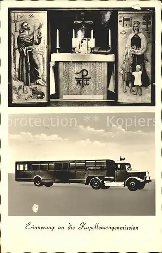 Koenigstein Taunus Missionswagen der Ostpriesterhilfe Altar Kat. Koenigstein im Taunus