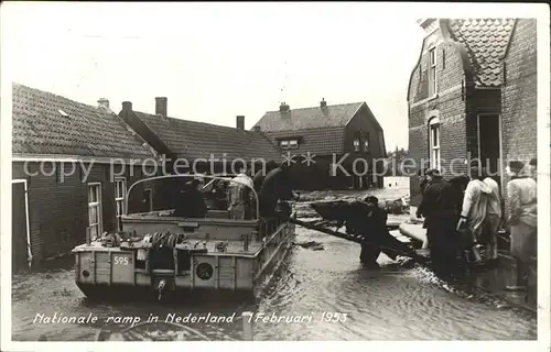 Utrecht Nationale ramp in Nederland Februari 1953 Kat. Utrecht