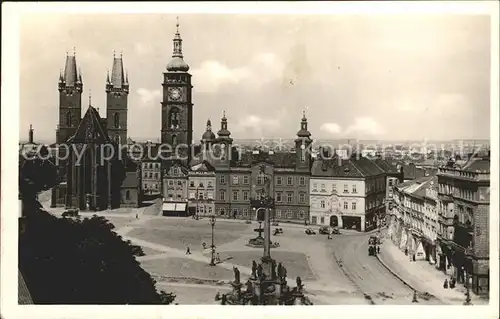 Koeniggraetz Tschechien Grosser Platz Kirche Kat. Hradec Kralove