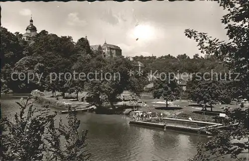 Weilburg Schwimmbad Kat. Weilburg Lahn