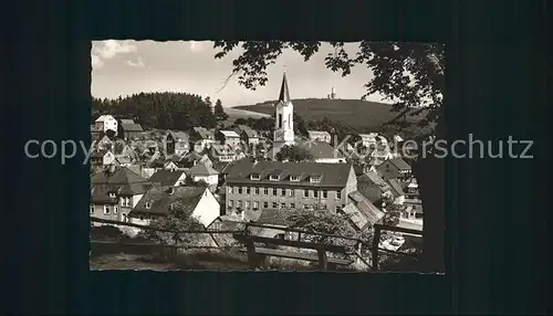 Oberreifenberg Ortsansicht mit Kirche Hoehenluftkurort Kat. Schmitten