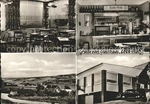 Waldboeckelheim Panorama Gasthaus Leos Ruh Gastraum Kat. Waldboeckelheim