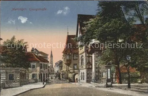 Meiningen Thueringen Georgstrasse Kat. Meiningen