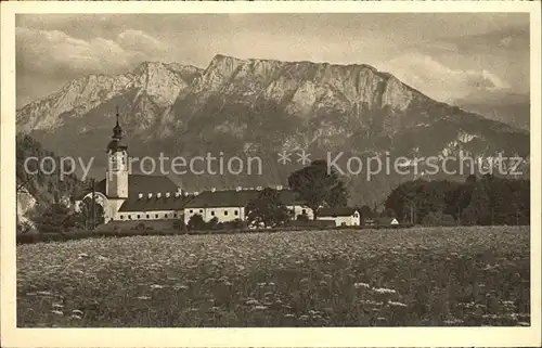 Oberaudorf Kloster Reisach am Inn mit Vorder Kaiser Kat. Oberaudorf