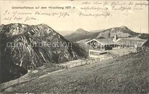 Tegernsee Hirschberg Berghaus Kat. Tegernsee