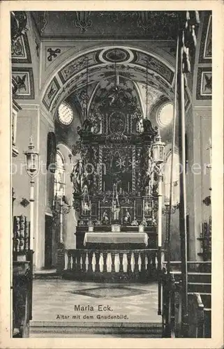 Maria Eck Altar mit Gnadenbild Kat. Siegsdorf