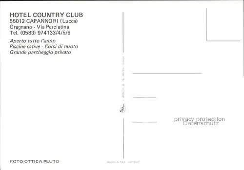 Lucca Hotel Country Club Cappanori Kat. Lucca