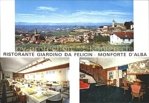 Cuneo Restaurant Giardino da Felicin Monforte D`Alba Kat. Cuneo
